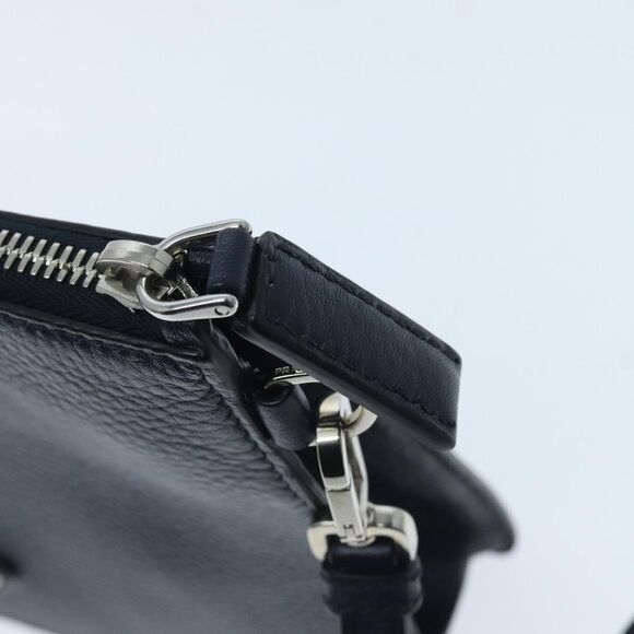 Prada Vitello Navy Leather Clutch Bag (Pre-Owned) - Picture 11 of 16